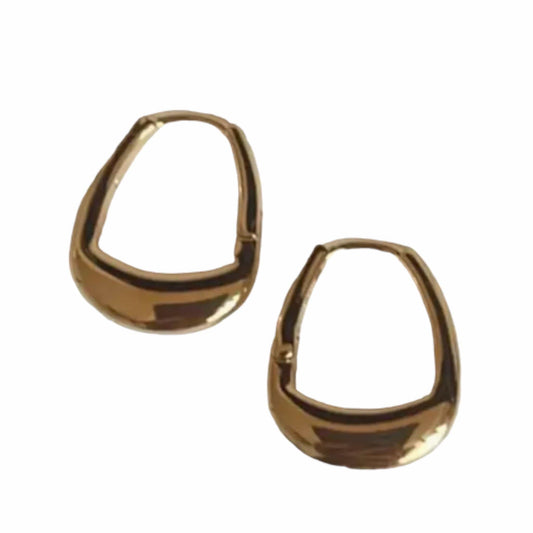 U shape 18K Gold Filled Hoop Earrings