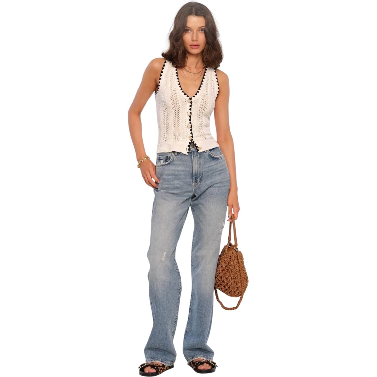 Bethany Vest by Heartloom in Eggshell