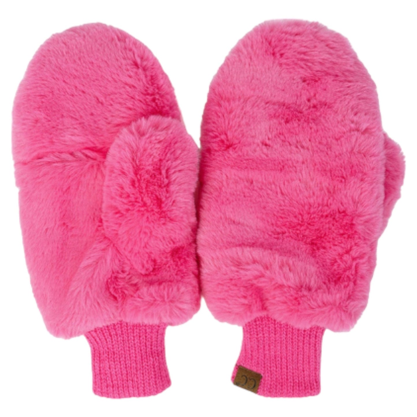 CC faux fur mittens - Multiple Colors Available