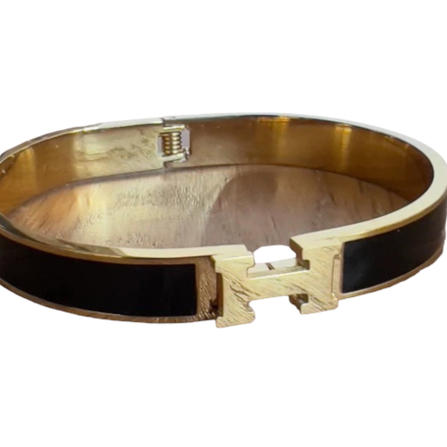 Gold Stainless Narrow Hello Bracelet - Multiple Colors Available