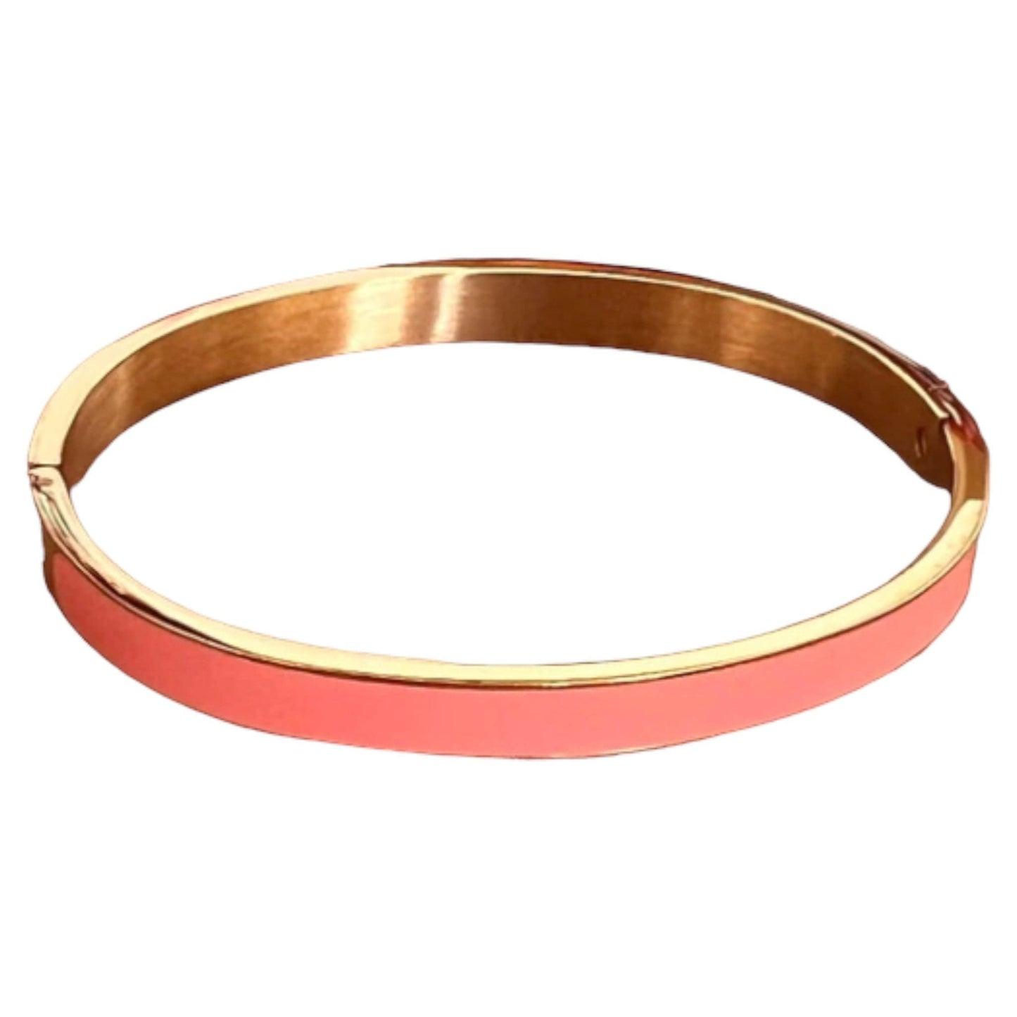 Gold Stainless Enamel Bracelet - Multiple Colors Available