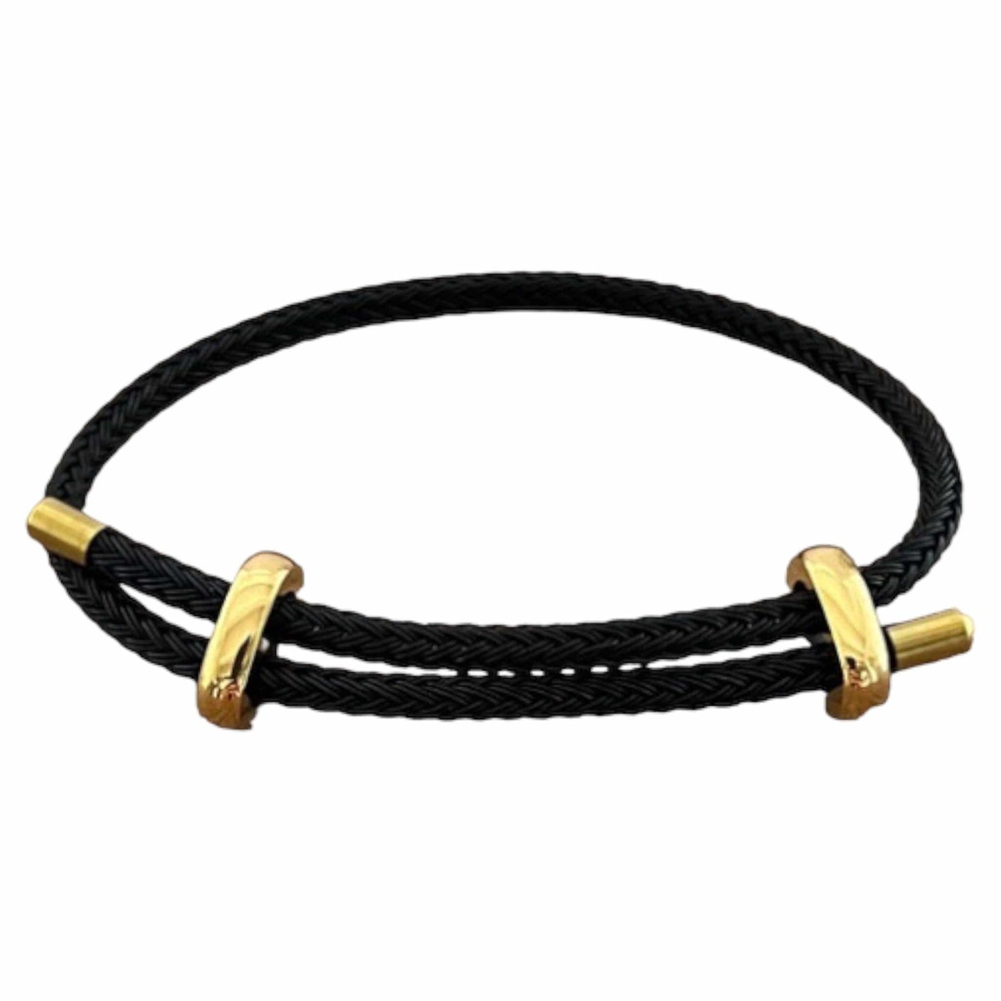 Cable Wire Slide Bracelet - Red and Black Available