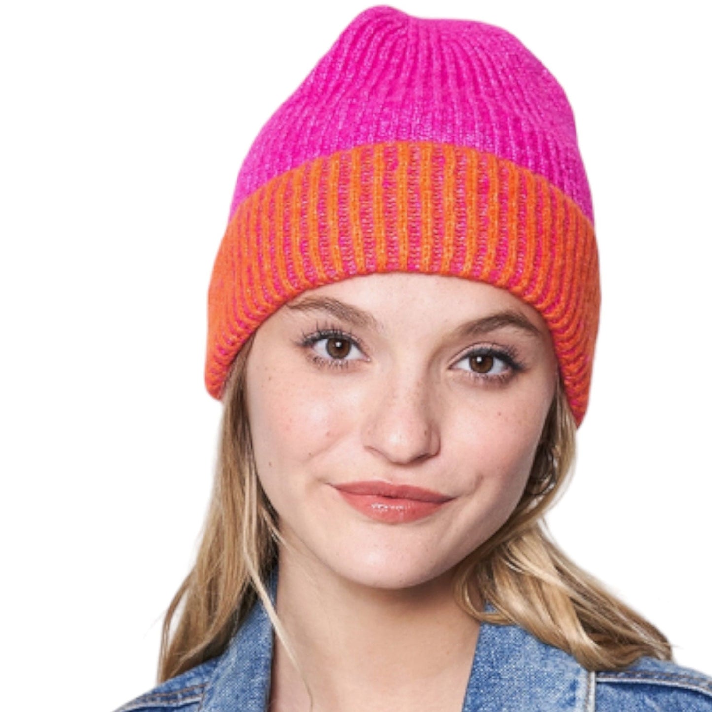 Two Tone Cuff Beanie