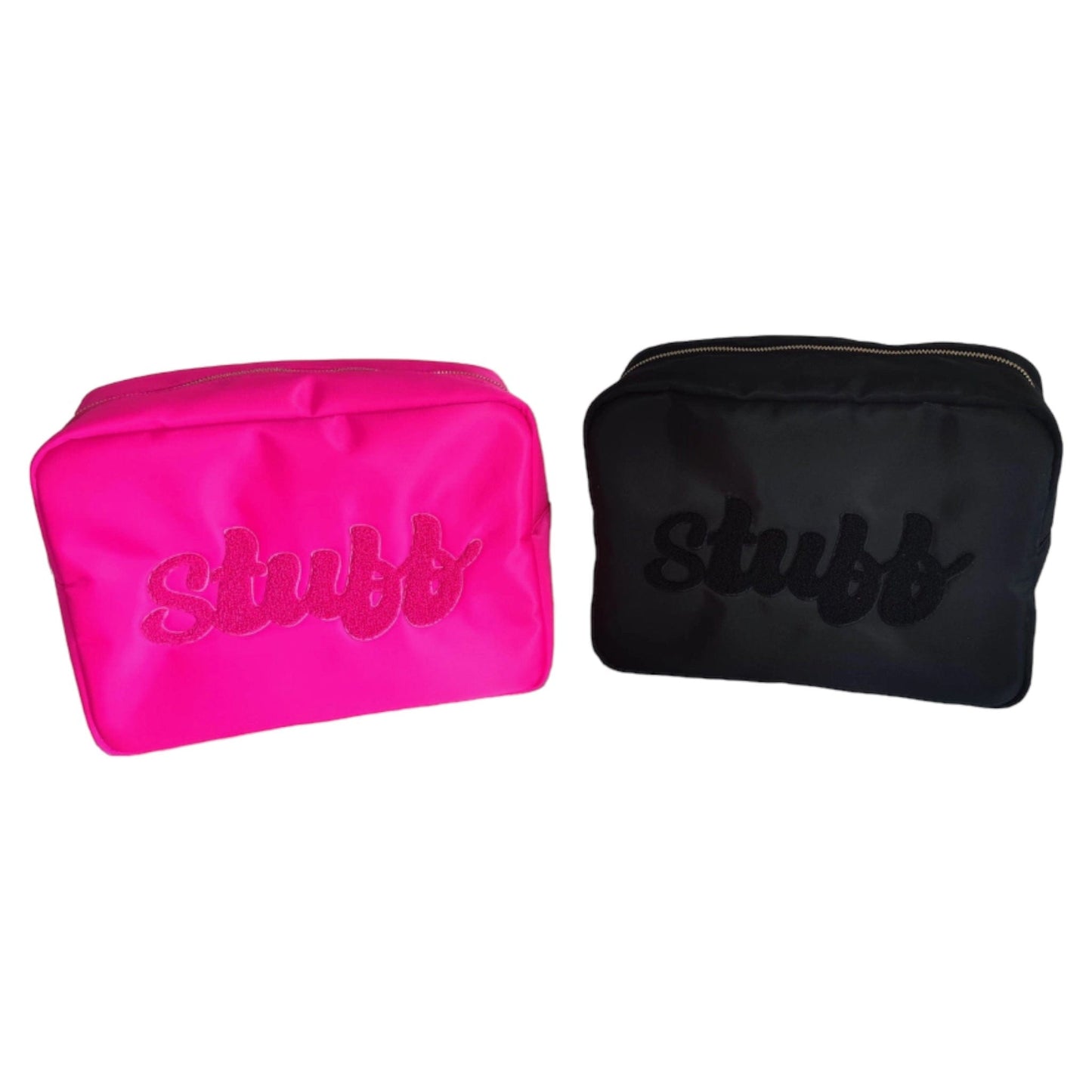 Embroidered Nylon Xl Cosmetic Bags
