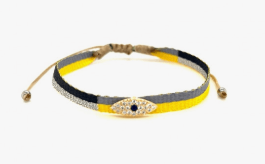 Adjustable Macrame Friendship Charm Bracelets - Bolt and Evil Eye available