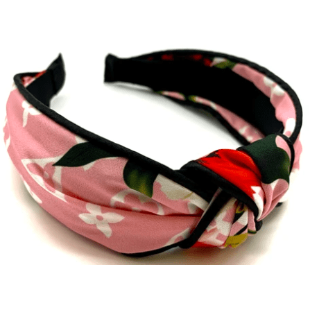 Designer Inspired Pink Flower Headband