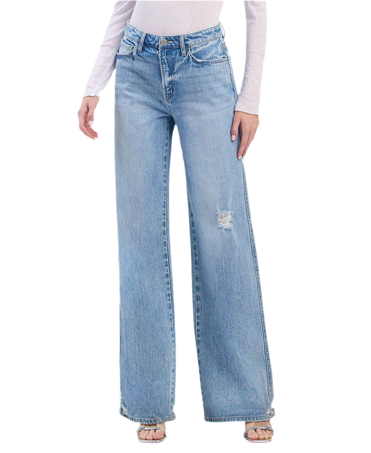 High Rise Baggy Wide Leg Jeans