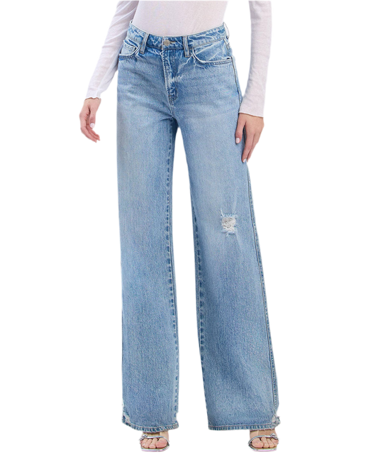 High Rise Baggy Wide Leg Jeans