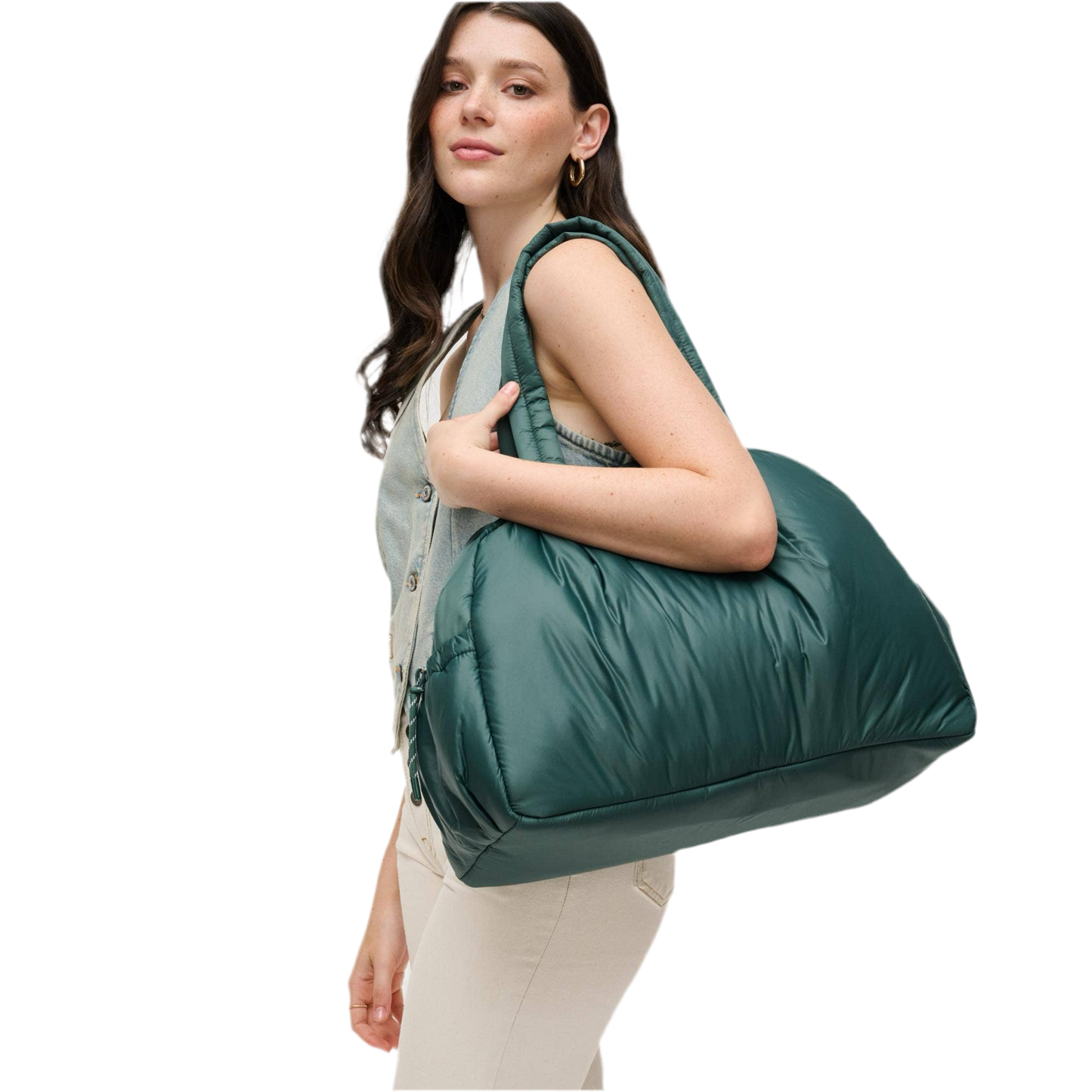 Nylon Dome Bag: Hunter Green