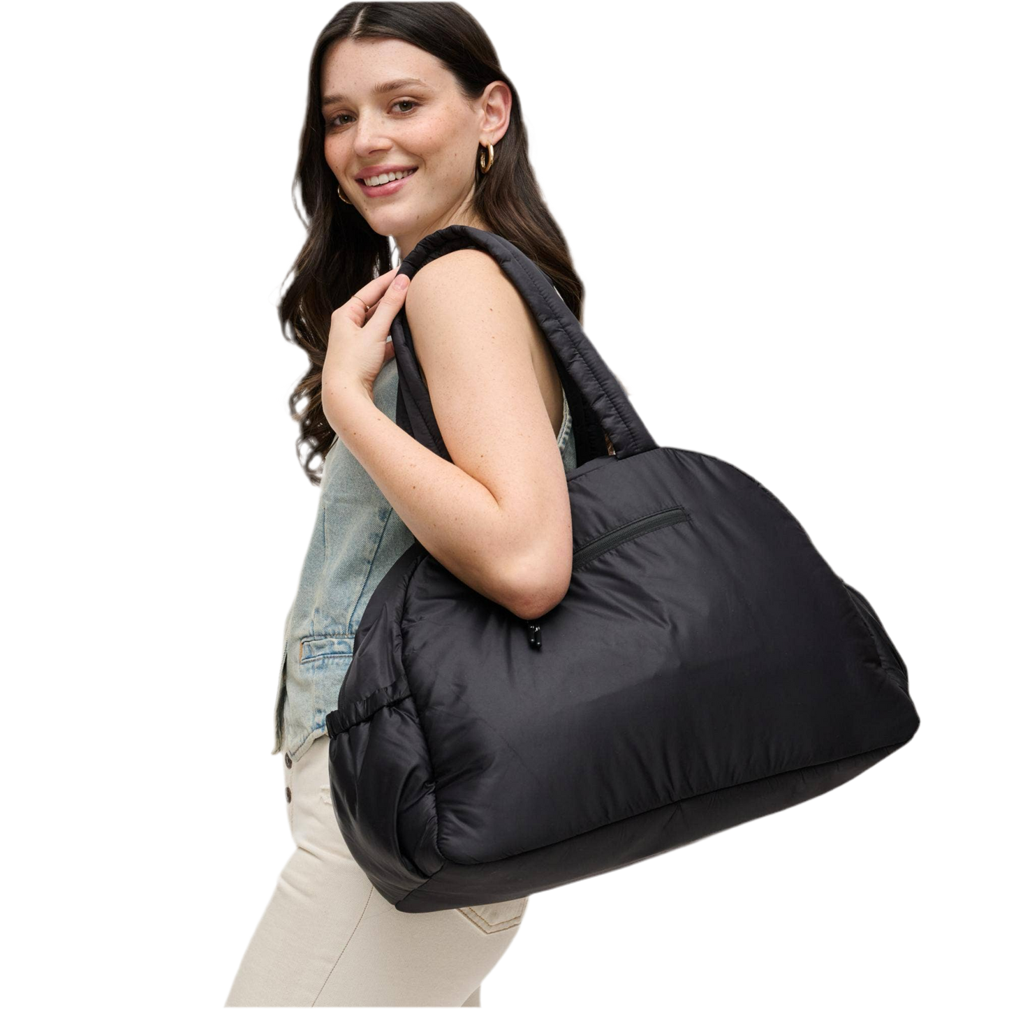 Nylon Dome Bag: Black