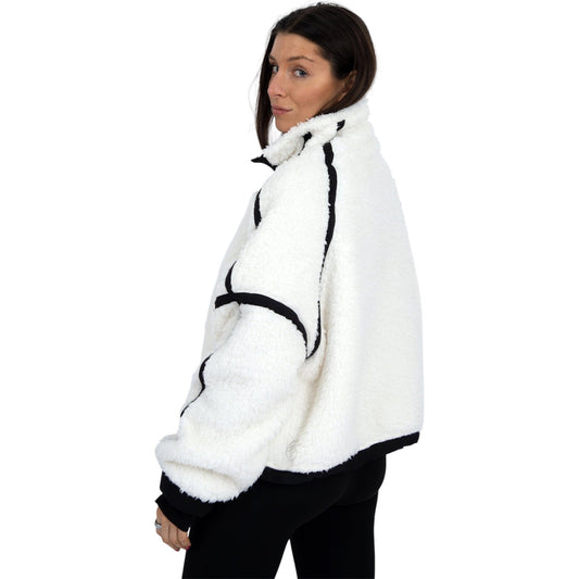 Sherpa Funnel Neck Half Zip Top