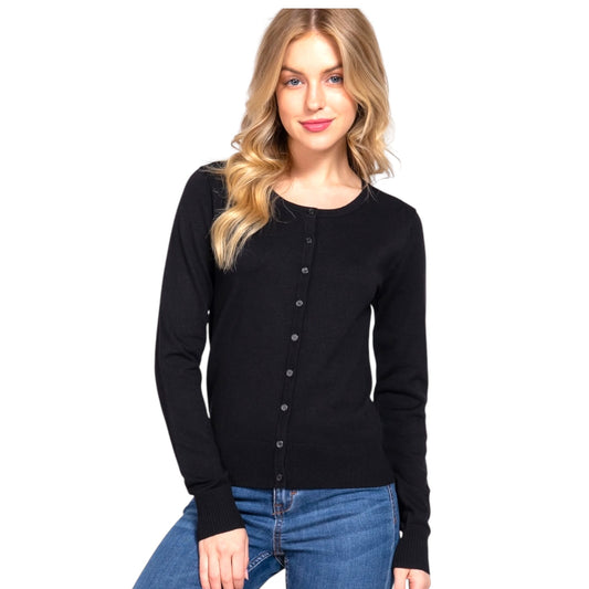 Black Long Sleeve Cardigan