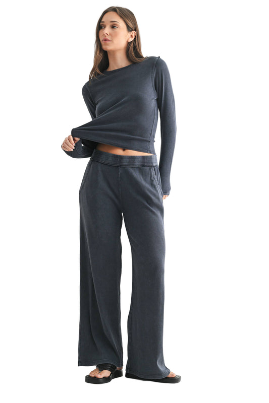 Drift Mineral Wash Deep Navy Lounge Set