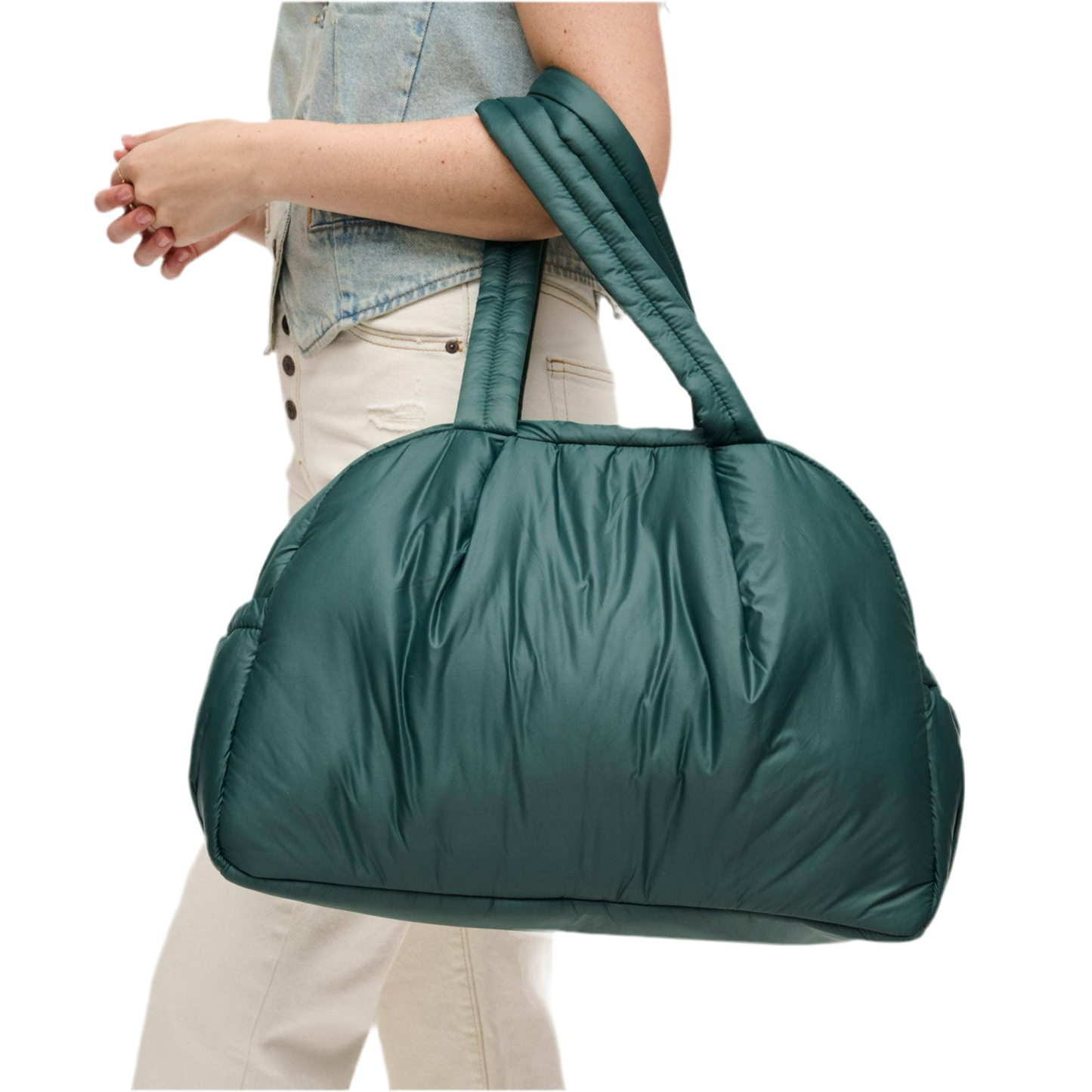 Nylon Dome Bag: Hunter Green