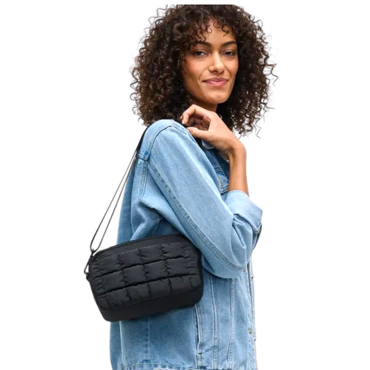 Sol and Selene Inspiration - Quilted Puffer Nylon Crossbody