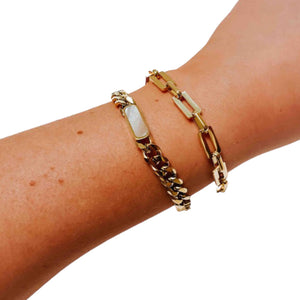 Crystal Quartz Chain Bracelet