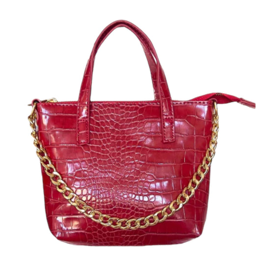 Red Croc Petite Handbag