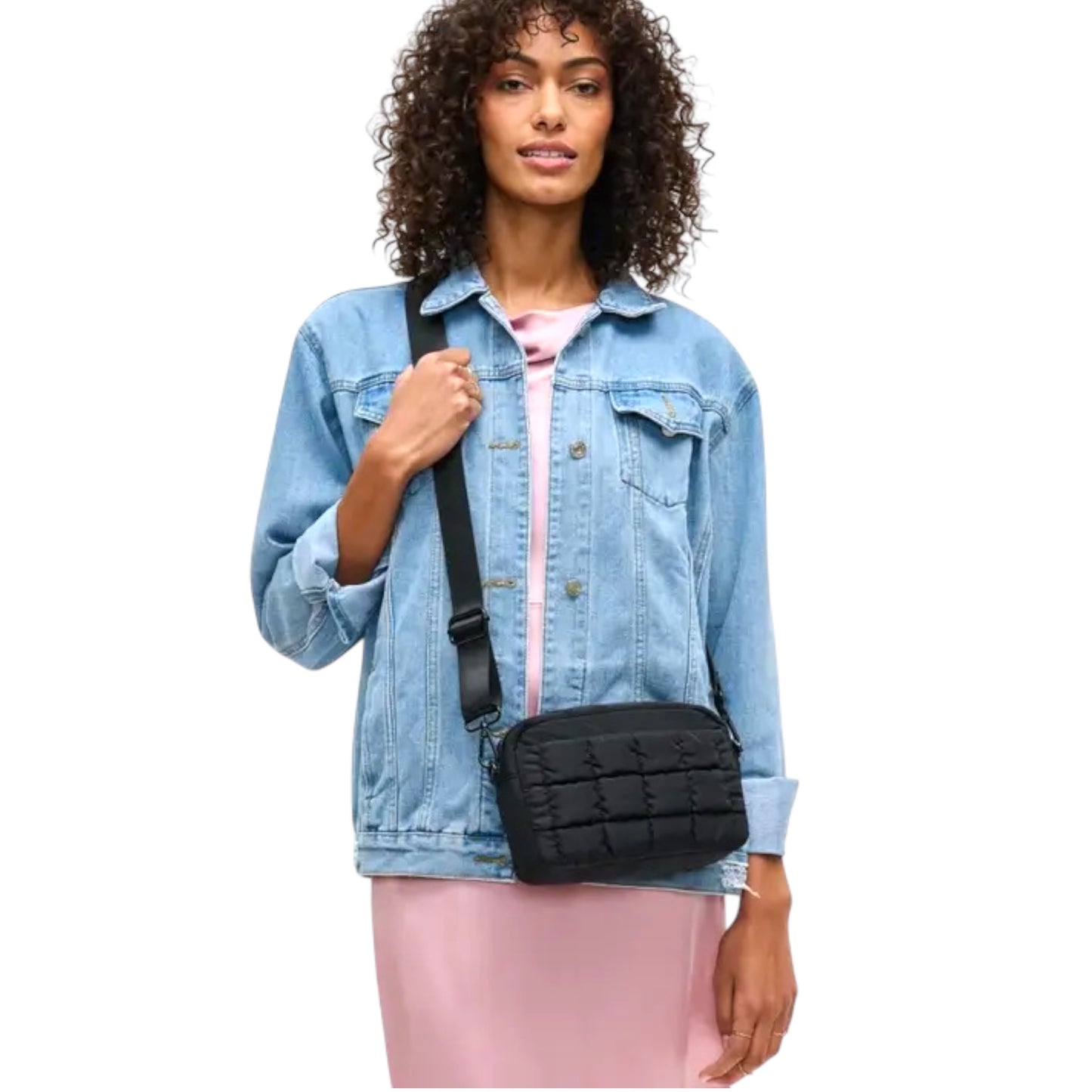 Sol and Selene Inspiration - Quilted Puffer Nylon Crossbody