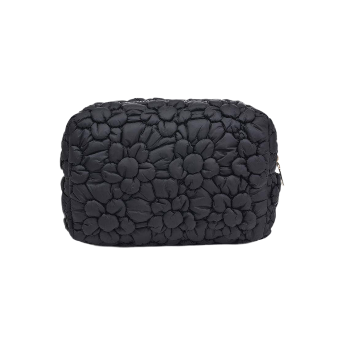 Flora Pop - Nylon Cosmetic Pouch: Black