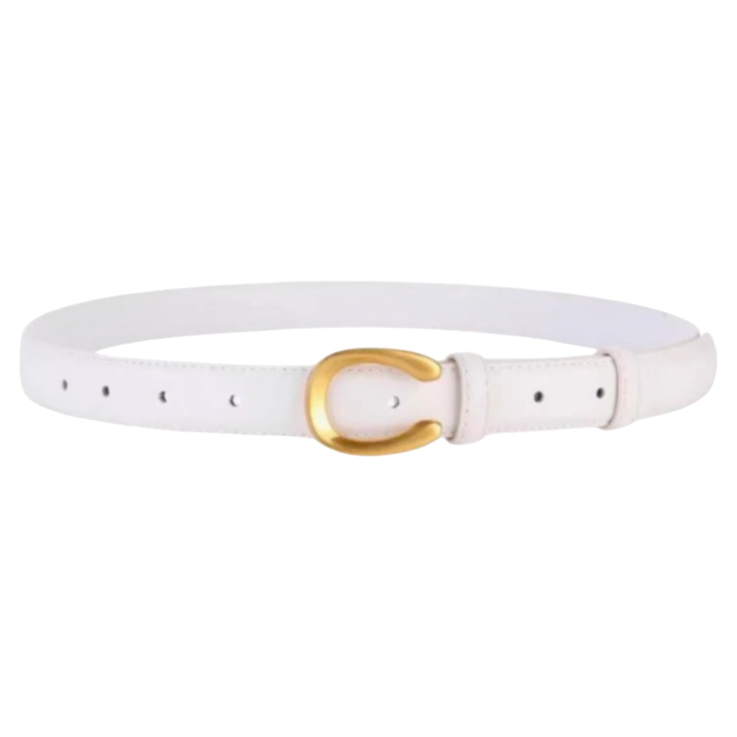 Small Horseshoe Belt Available in Black, White and Brown