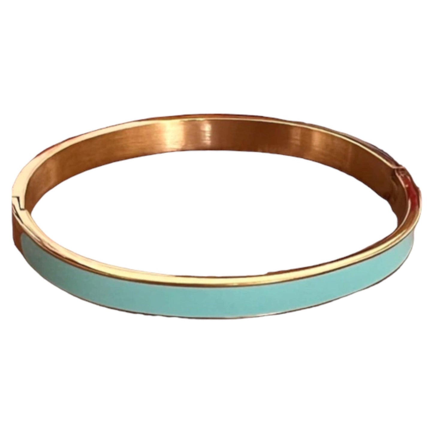 Gold Stainless Enamel Bracelet - Multiple Colors Available