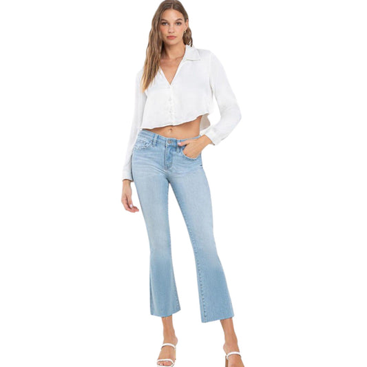 Mid Rise Ankle Bootcut Jeans