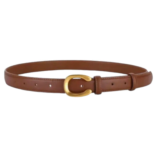 Small Horseshoe Belt Available in Black, White and Brown