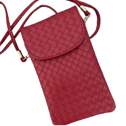 Woven Pattern Crossbody - comes in Black and Red