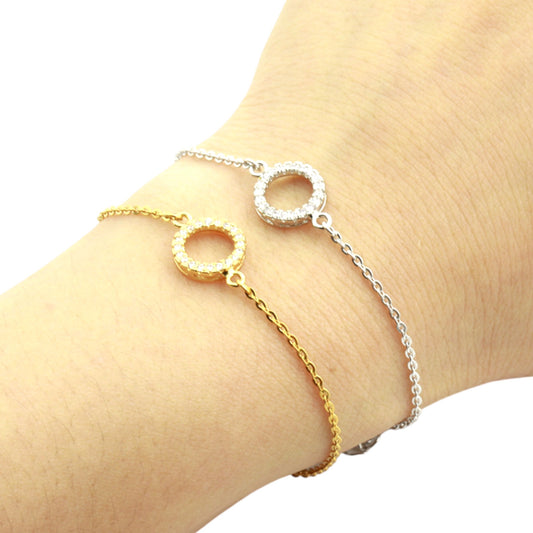 Circle Bracelet in Gold and Silver