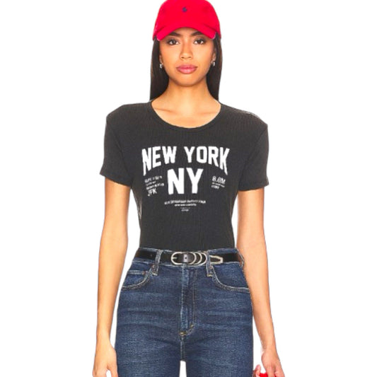 The Laundry Room Welcome To New York Baby Rib Tee