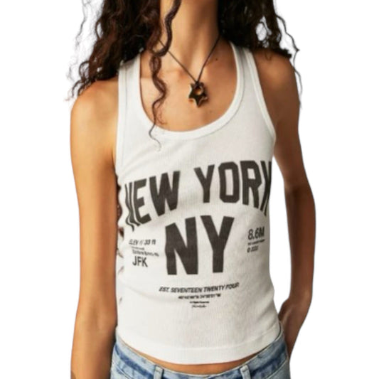 The Laundry Room New York Rib Tank - Available in Black and White