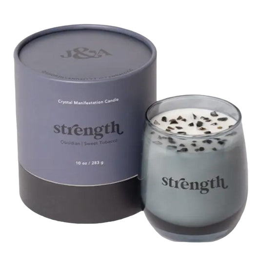 Love Crystal Manifestation Candle by Jill & Ally