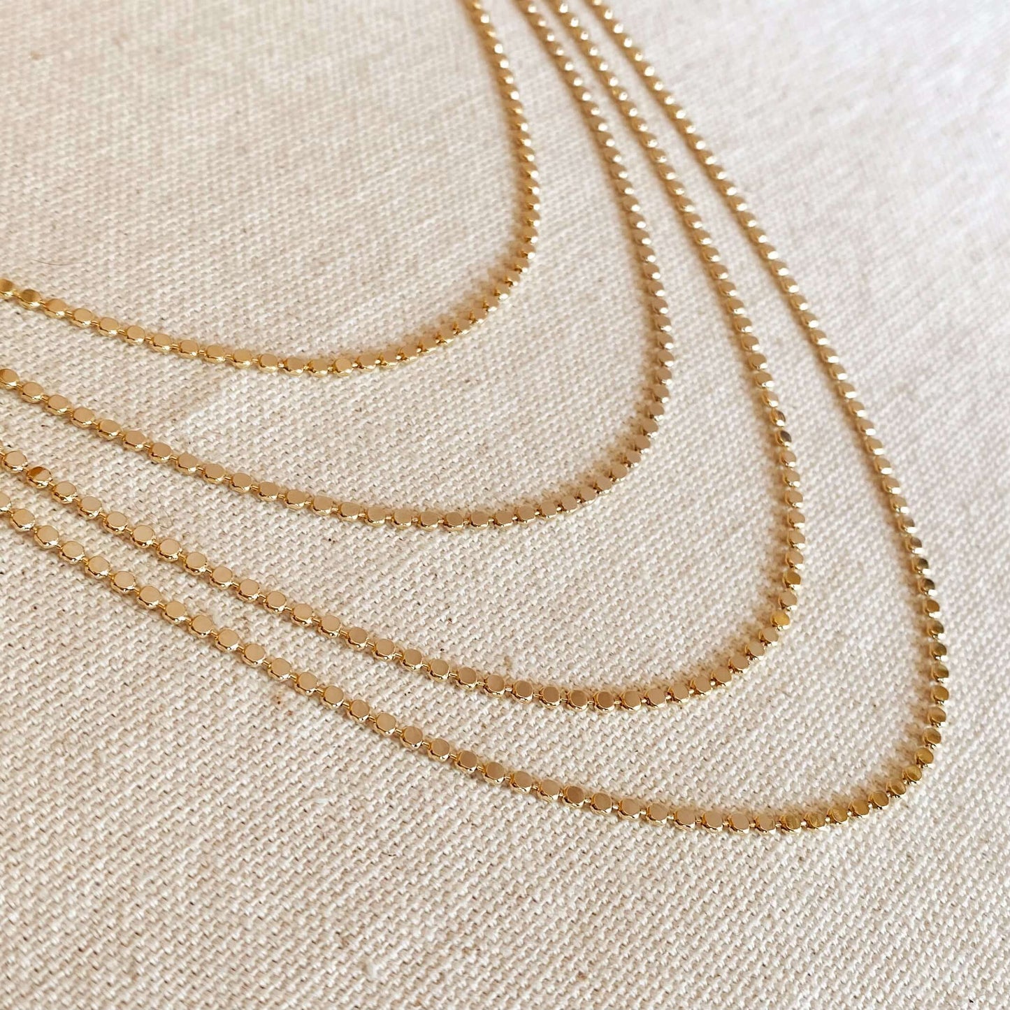 Flat Ball Chain Necklace 2MM