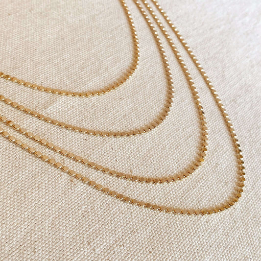 Flat Ball Chain Necklace 2MM