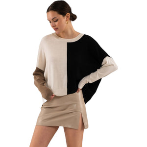 Relaxed Colorblock Sweater