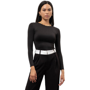 Round Neck Long Sleeve Bodysuit