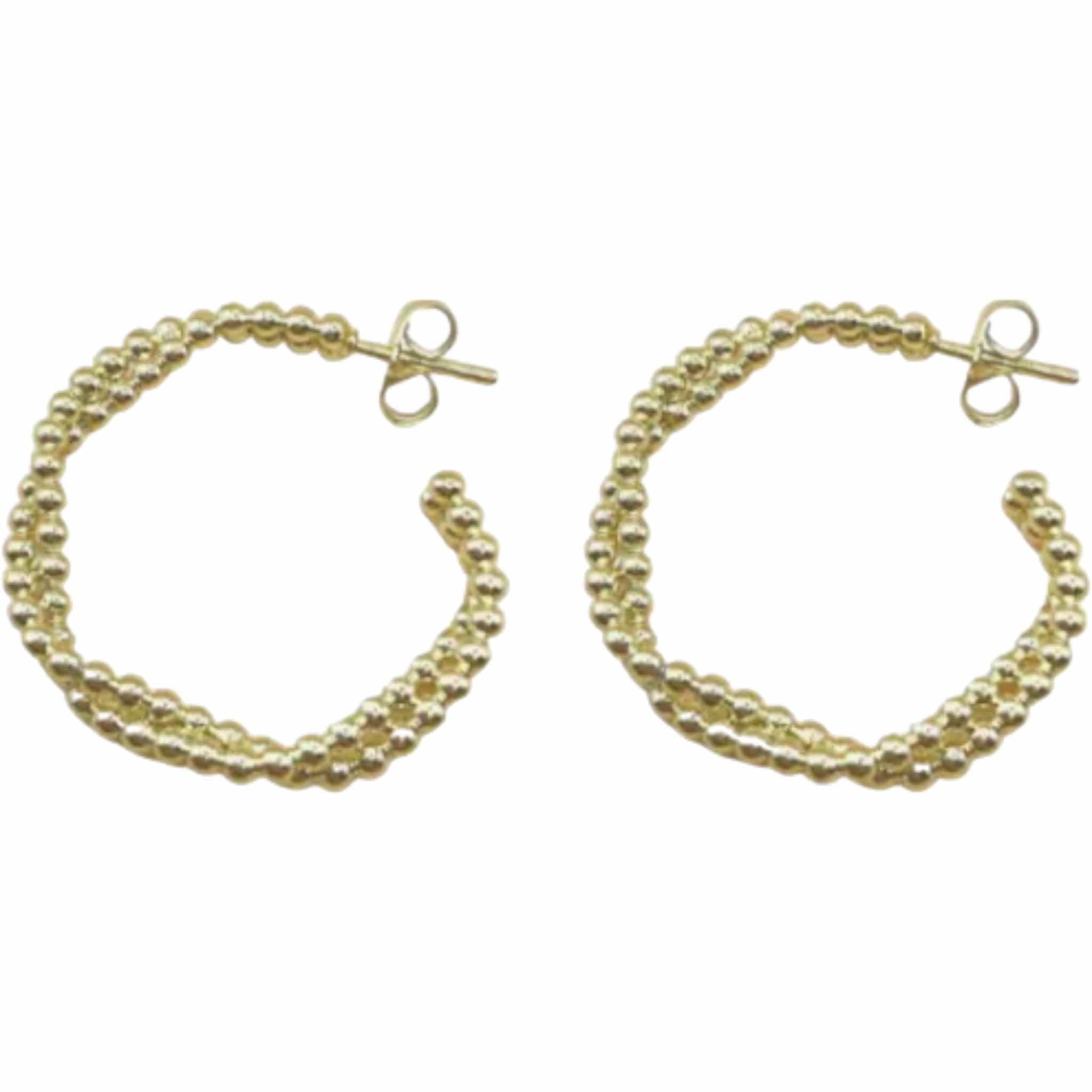 Thin Twisted Hoop Earrings